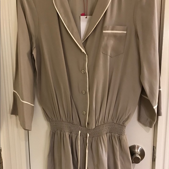 NWT Parker Silk Romper L - Picture 4 of 4